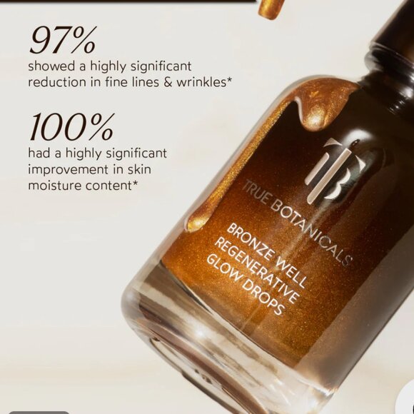 BRAND NEW True Botanicals Bronze Well Regenerative Glow Drops size 1 fl oz/30 ml - Picture 6 of 7